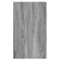Preview: Wandregal Grau Sonoma 75x35x60 cm Holzwerkstoff
