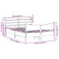 Preview: Massivholzbett mit Kopfteil Weiß 140x200 cm Kiefer