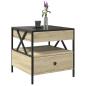 Preview: Couchtisch mit Infinity-LED Sonoma-Eiche 50x50x51 cm