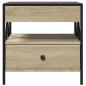 Preview: Couchtisch mit Infinity-LED Sonoma-Eiche 50x50x51 cm