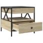 Preview: Couchtisch mit Infinity-LED Sonoma-Eiche 50x50x51 cm