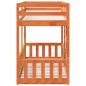 Preview: Etagenbett Wachsbraun 75x190 cm Massivholz Kiefer