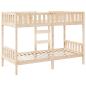 Preview: Etagenbett 75x190 cm Massivholz Kiefer