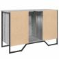 Preview: Waschbeckenunterschrank Grau Sonoma 91x35x60 cm Holzwerkstoff