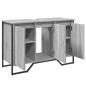 Preview: Waschbeckenunterschrank Grau Sonoma 91x35x60 cm Holzwerkstoff