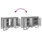 Preview: Waschbeckenunterschrank Grau Sonoma 91x35x60 cm Holzwerkstoff