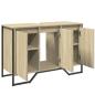 Preview: Waschbeckenunterschrank Sonoma-Eiche 91x35x60 cm Holzwerkstoff
