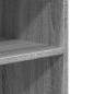 Preview: Beistelltisch mit Rollen Grau Sonoma 55x60x78 cm Holzwerkstoff