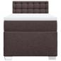 Preview: Boxspringbett mit Matratze Dunkelbraun 100x200 cm Stoff