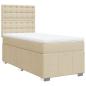 Preview: Boxspringbett mit Matratze Creme 80x200 cm Stoff
