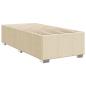 Preview: Boxspringbett mit Matratze Creme 90x190 cm Stoff