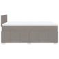 Preview: Boxspringbett mit Matratze Taupe 120x190 cm Stoff