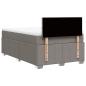 Preview: Boxspringbett mit Matratze Taupe 120x190 cm Stoff