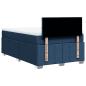 Preview: Boxspringbett mit Matratze Blau 120x190 cm Stoff