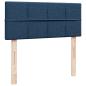 Preview: Boxspringbett mit Matratze Blau 120x190 cm Stoff