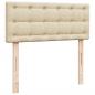 Preview: Boxspringbett mit Matratze Creme 120x190 cm Stoff