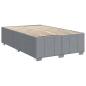 Preview: Boxspringbett mit Matratze Hellgrau 120x190 cm Stoff