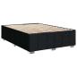 Preview: Boxspringbett mit Matratze Schwarz 140x200 cm Stoff