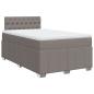 Preview: Boxspringbett mit Matratze Taupe 120x190 cm Stoff