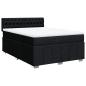Preview: Boxspringbett mit Matratze Schwarz 140x200 cm Stoff