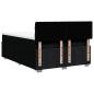 Preview: Boxspringbett mit Matratze Schwarz 140x200 cm Stoff