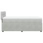 Preview: Boxspringbett mit Matratze Hellgrau 90x200 cm Samt