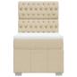 Preview: Boxspringbett mit Matratze Creme 90x190 cm Stoff