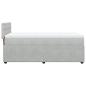 Preview: Boxspringbett mit Matratze Hellgrau 90x200 cm Samt