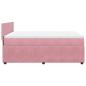 Preview: Boxspringbett mit Matratze Rosa 140x200 cm Samt