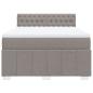Preview: Boxspringbett mit Matratze Taupe 140x200 cm Stoff