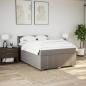 Preview: Boxspringbett mit Matratze Taupe 140x200 cm Stoff