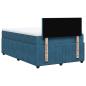 Preview: Boxspringbett mit Matratze Blau 120x200 cm Samt