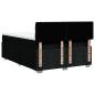 Preview: Boxspringbett mit Matratze Schwarz 140x200 cm Stoff