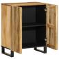 Preview: Sideboard 60x34x75 cm Raues Massives Mangoholz
