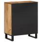 Preview: Sideboard 60x34x75 cm Raues Massives Mangoholz