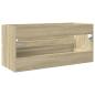 Preview: Waschbeckenschrank Sonoma-Eiche 100x38,5x45 cm Holzwerkstoff