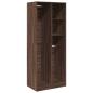 Preview: Kleiderschrank Braun Eichen-Optik 80x50x200 cm Holzwerkstoff