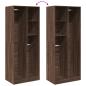 Preview: Kleiderschrank Braun Eichen-Optik 80x50x200 cm Holzwerkstoff