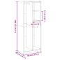 Preview: Kleiderschrank Braun Eichen-Optik 80x50x200 cm Holzwerkstoff