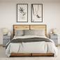 Preview: Nachttische mit LED-Leuchten 2 Stk. Grau Sonoma Holzwerkstoff