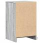 Preview: Nachttische mit LED-Leuchten 2 Stk. Grau Sonoma Holzwerkstoff