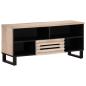 Preview: ARDEBO.de - TV-Schrank 100x34x46 cm Massivholz Mango