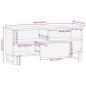 Preview: TV-Schrank 100x34x46 cm Massivholz Mango