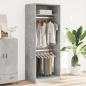 Preview: Kleiderschrank Betongrau 80x50x200 cm Holzwerkstoff