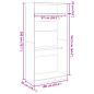 Preview: Kleiderschrank Braun Eiche-Optik 100x50x200 cm Holzwerkstoff