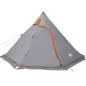 Preview: Tipi-Campingzelt 5 Personen Grau Wasserdicht