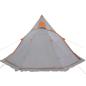 Preview: Tipi-Campingzelt 5 Personen Grau Wasserdicht