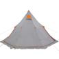 Preview: Tipi-Campingzelt 5 Personen Grau Wasserdicht