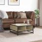 Preview: Couchtisch Sonoma-Eiche 60,5x60,5x30cm Holzwerkstoff und Metall