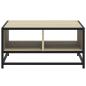 Preview: Couchtisch Sonoma-Eiche 60,5x60,5x30cm Holzwerkstoff und Metall